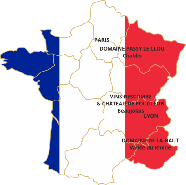 Frankrike vinit karta